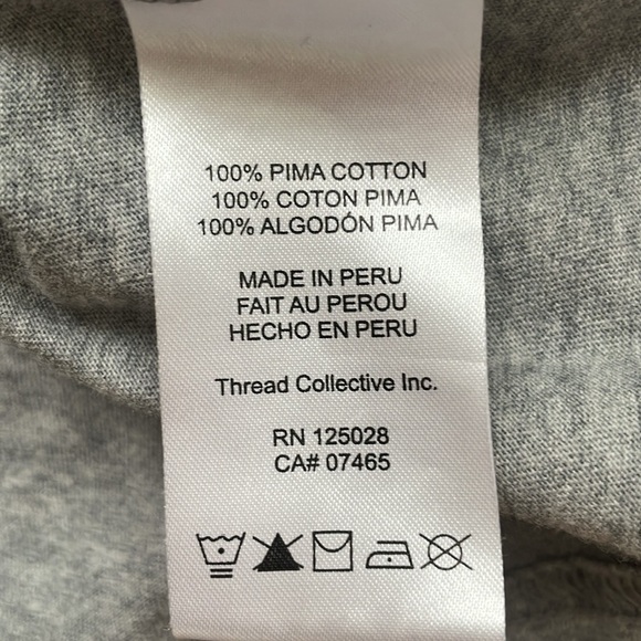 Psycho Bunny Short Sleeve Crew Neck Gray Multicolor shirt Logo tee size small 4 - Picture 5 of 7